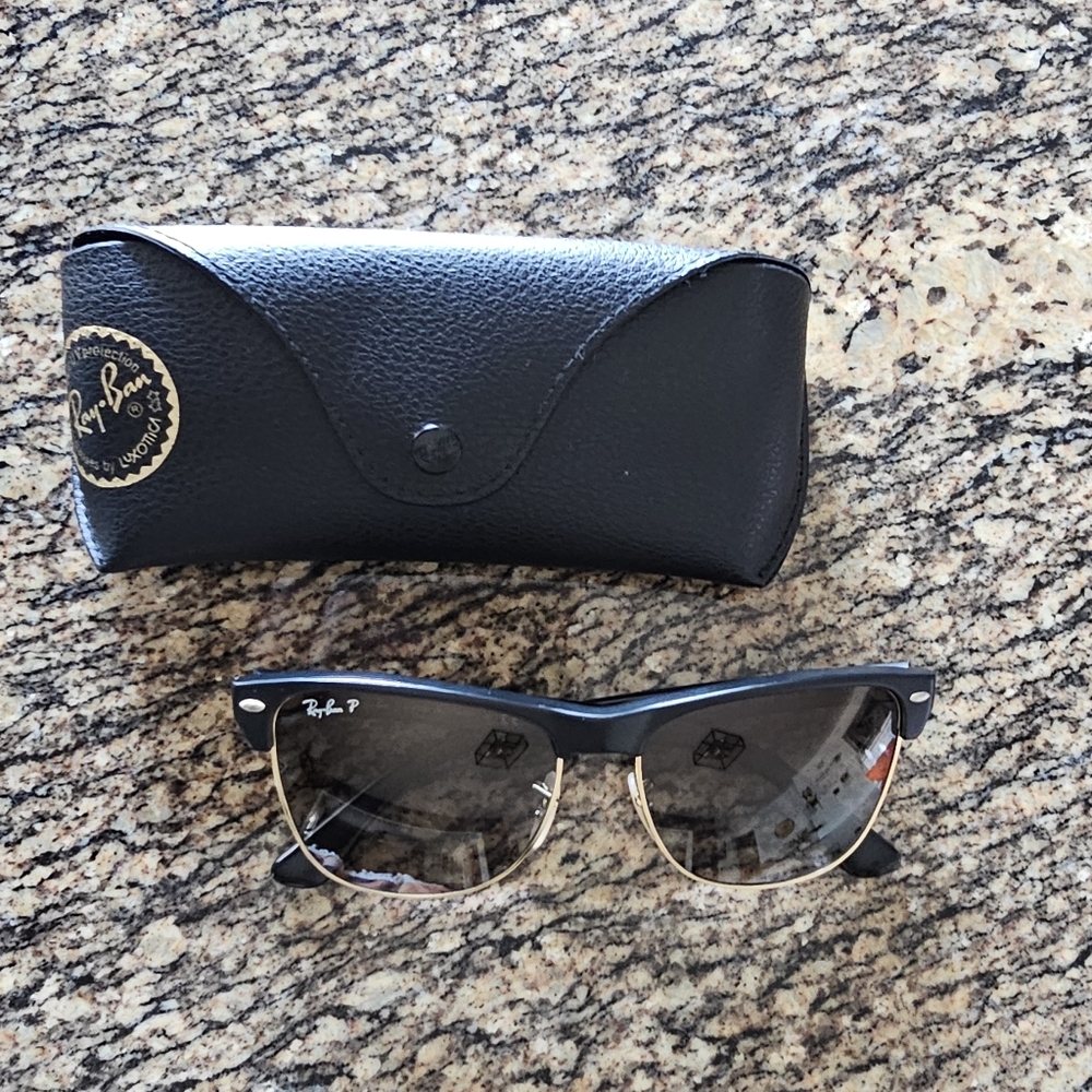 Ray-Ban Oversized Clubmaster Sunglasses Polarized